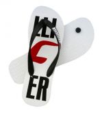 Chinelo Hollister Branco, Preto e Vermelho