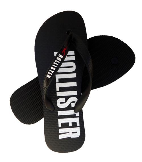 Chinelo Hollister Preto e Branco