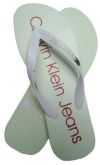 Chinelo Calvin Klein Branco e Vermelho